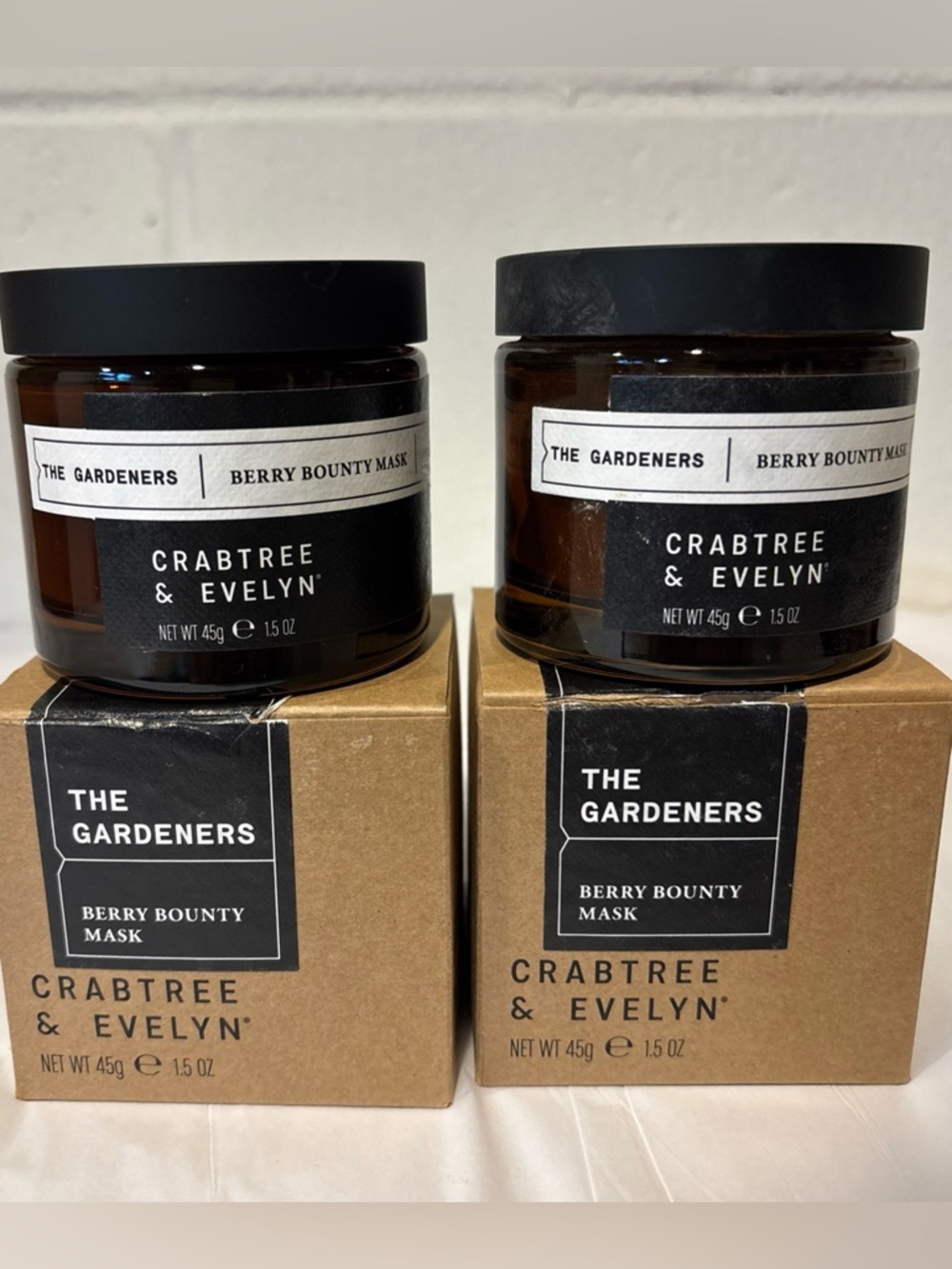 Crabtree & Evelyn The Gardeners Berry Bounty Mask lot of 2 1.5 oz